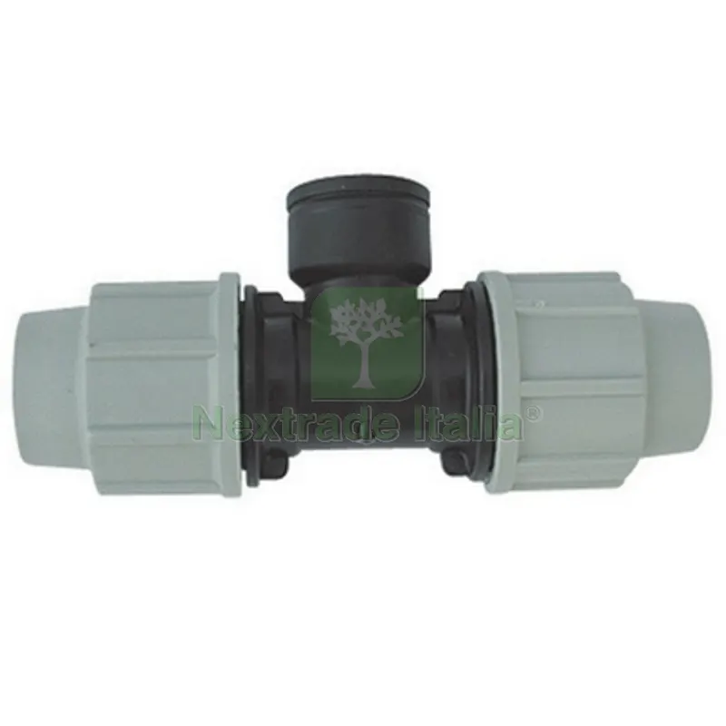 TEE A 90° FEMMINA PLASSON PER TUBO POLIETILENE 1" x 32 — Teli e film di protezione — rif. FERX.DIA331-7140-0632 TEE A 90° FEMMINA PLASSON PER TUBO POLIETILENE 1" x 32 — Teli e film di protezione — rif. FERX.DIA331-7140-0632