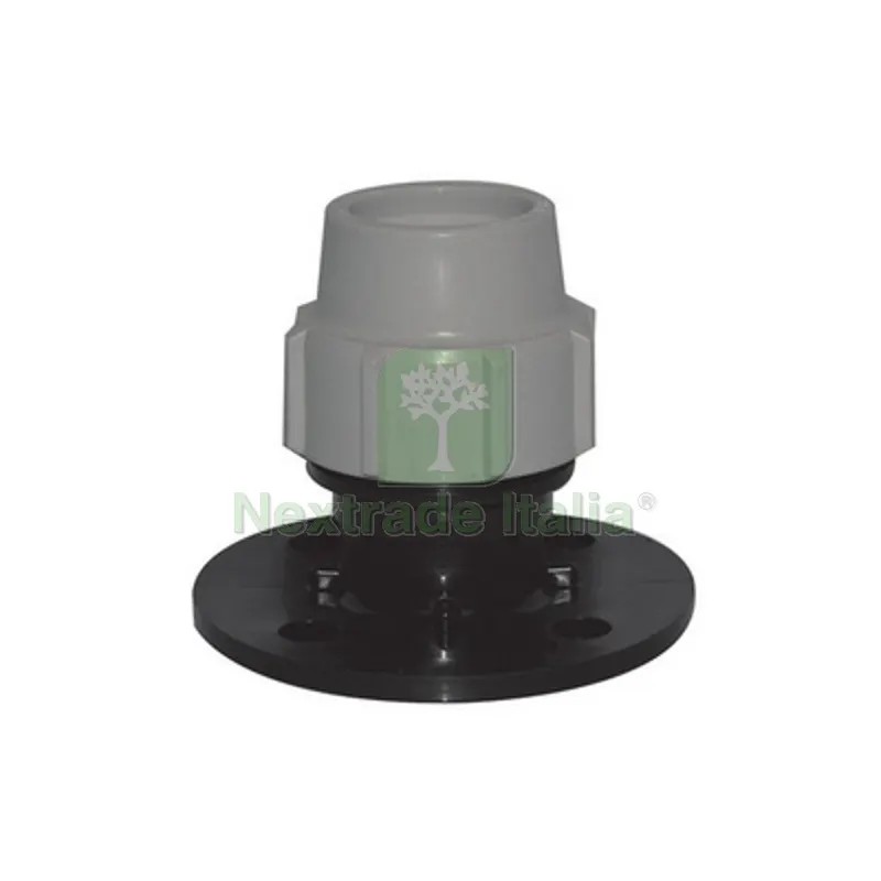 RACCORDO CON FLANGIA PLASSON PER TUBO POLIETILENE 3" x 90 — Teli e film di protezione — rif. FERX.DIA331-7220-1290