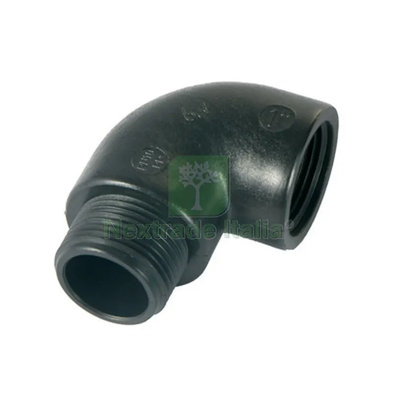 GOMITO A 90° IN PP NERO 1" — Tubi e raccordi — rif. FERX.DIA331-B400252-06 GOMITO A 90° IN PP NERO 1" — Tubi e raccordi — rif. FERX.DIA331-B400252-06