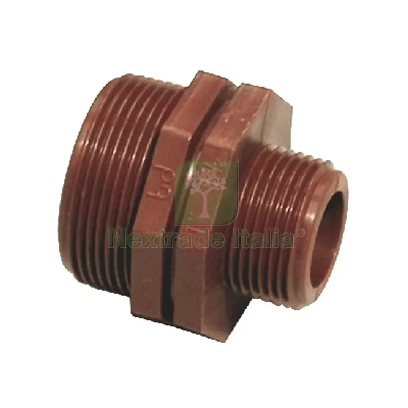 NIPPLE RIDOTTO IN PP MARRONE 1" X 3/4" — Tubi e raccordi — rif. FERX.DIA331-B5100211-0605 NIPPLE RIDOTTO IN PP MARRONE 1" X 3/4" — Tubi e raccordi — rif. FERX.DIA331-B5100211-0605