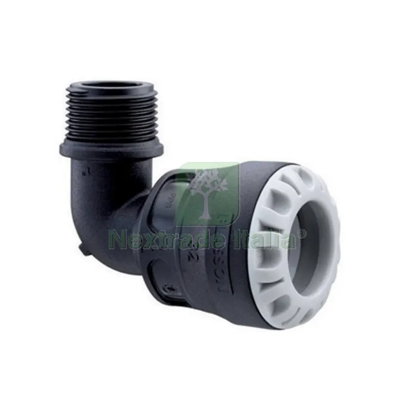 GOMITO 90° FILETTATO MASCHIO UNO 25 x 3/4" — Tubi e raccordi — rif. FERX.DIA331-U10850-2505