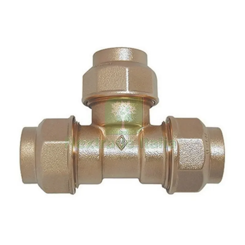 RACCORDO A TEE DOPPIO IN OTTONE Diam. 40 — Tubi e raccordi — rif. FERX.DIA332-8030-40 RACCORDO A TEE DOPPIO IN OTTONE Diam. 40 — Tubi e raccordi — rif. FERX.DIA332-8030-40
