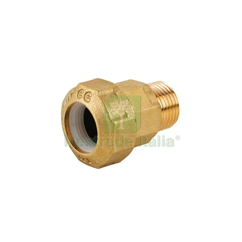 RACCORDO MASCHIO IN OTTONE PER TUBO PE 2" x 63 — Tubi e raccordi — rif. FERX.DIA332-CG001-0963 RACCORDO MASCHIO IN OTTONE PER TUBO PE 2" x 63 — Tubi e raccordi — rif. FERX.DIA332-CG001-0963