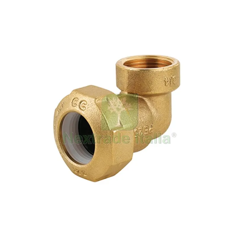 GOMITO FEMMINA IN OTTONE PER TUBO PE 2" x 63 — Tubi e raccordi — rif. FERX.DIA332-CG005-0963 GOMITO FEMMINA IN OTTONE PER TUBO PE 2" x 63 — Tubi e raccordi — rif. FERX.DIA332-CG005-0963