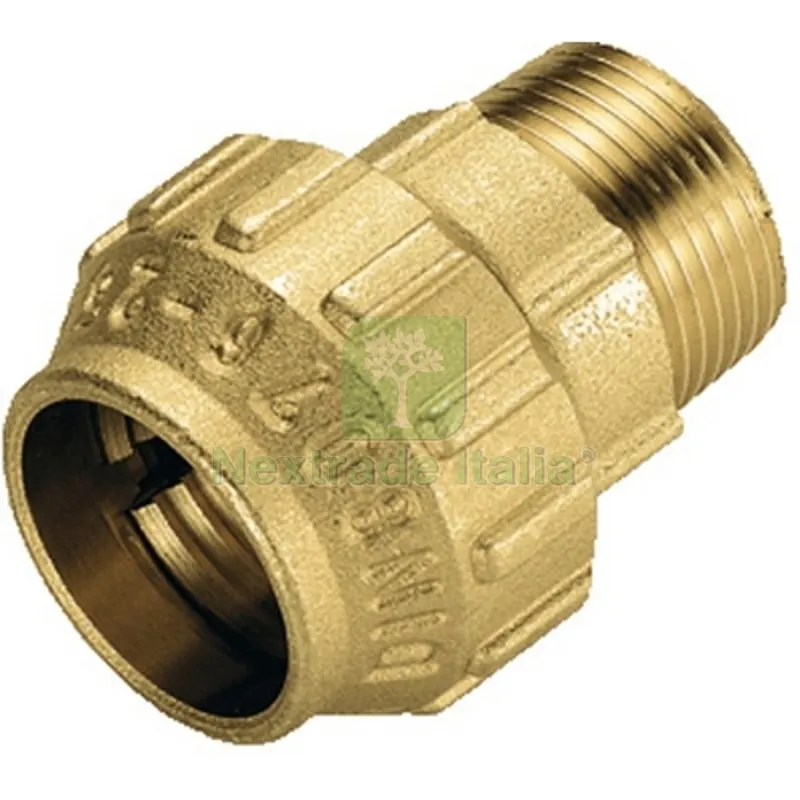 RACCORDO DIRITTO MASCHIO IN OTTONE TIEMME 1/2" x 20 — Tubi e raccordi — rif. FERX.DIA332-T3460CR-0420 RACCORDO DIRITTO MASCHIO IN OTTONE TIEMME 1/2" x 20 — Tubi e raccordi — rif. FERX.DIA332-T3460CR-0420