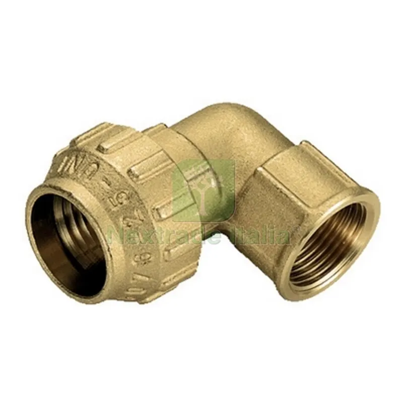 RACCORDO CURVO FEMMINA IN OTTONE TIEMME 2" x 63 — Tubi e raccordi — rif. FERX.DIA332-T3465CR-0963 RACCORDO CURVO FEMMINA IN OTTONE TIEMME 2" x 63 — Tubi e raccordi — rif. FERX.DIA332-T3465CR-0963
