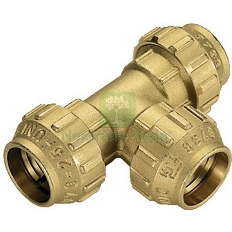 RACCORDO A TEE IN OTTONE TIEMME Diam. 20 — Tubi e raccordi — rif. FERX.DIA332-T3467CR-20 RACCORDO A TEE IN OTTONE TIEMME Diam. 20 — Tubi e raccordi — rif. FERX.DIA332-T3467CR-20