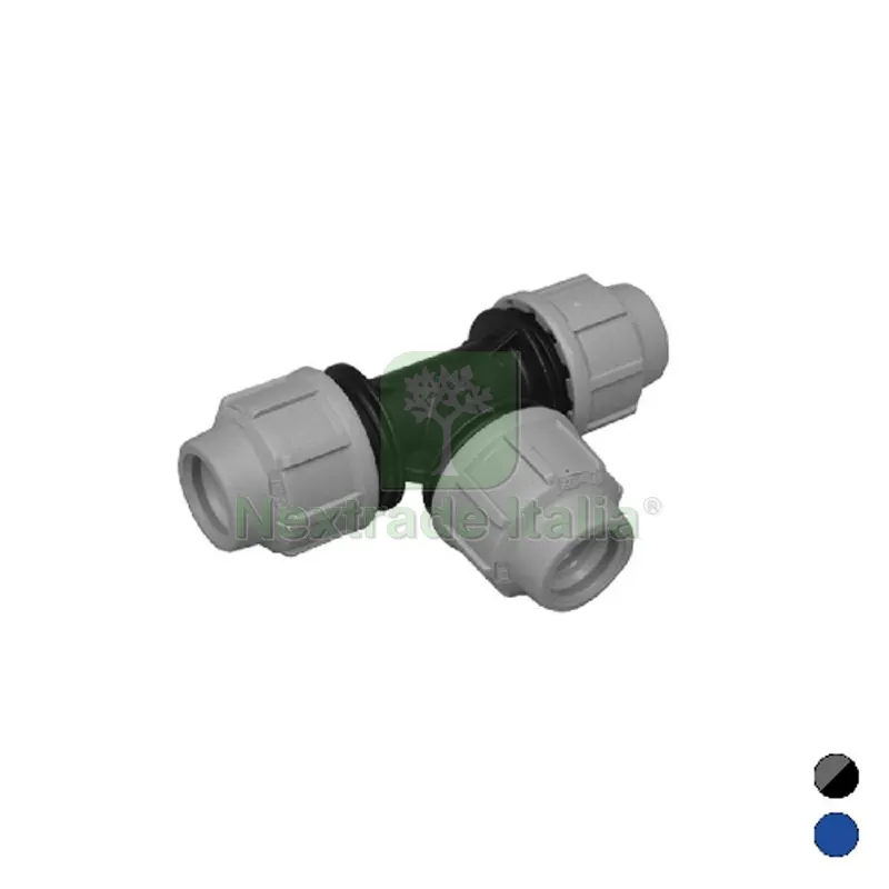 5PZ TEE A 90° IKARO RACCORDO PER POLIETILENE Diam. 40 — Teli e film di protezione — rif. FERX.DIA333-061-40 5PZ TEE A 90° IKARO RACCORDO PER POLIETILENE Diam. 40 — Teli e film di protezione — rif. FERX.DIA333-061-40
