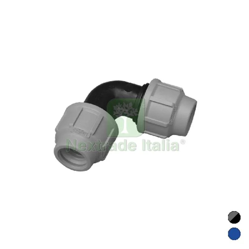 20PZ GOMITO A 90° IKARO RACCORDO PER POLIETILENE Diam. 20 — Teli e film di protezione — rif. FERX.DIA333-091-20 20PZ GOMITO A 90° IKARO RACCORDO PER POLIETILENE Diam. 20 — Teli e film di protezione — rif. FERX.DIA333-091-20