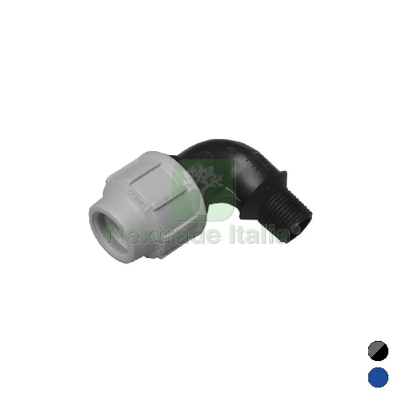 Gomito a 90° C/Derivazione Maschio Ikaro Raccordo per Polietilene 3/4 x 25 -F-BRICO — Teli e film di protezione — rif. FERX.DIA333-103-F0525 Gomito a 90° C/Derivazione Maschio Ikaro Raccordo per Polietilene 3/4 x 25 -F-BRICO — Teli e film di protezione — rif. FERX.DIA333-103-F0525