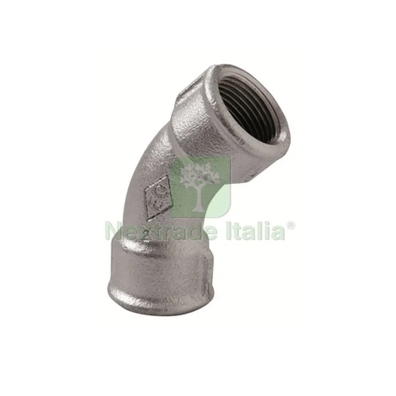 CURVA LUNGA FF 45° ZINCATA 1" — Tubi e raccordi — rif. FERX.DIA340-041-06