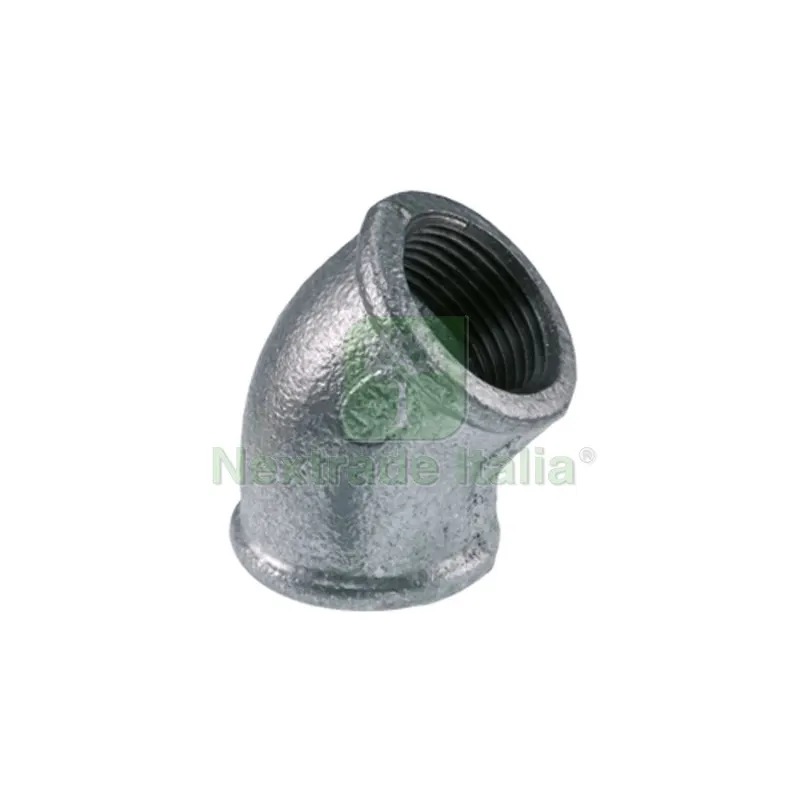 GOMITO ZINCATO 45° FF 1/2 — Tubi e raccordi — rif. FERX.DIA341-120-04 GOMITO ZINCATO 45° FF 1/2 — Tubi e raccordi — rif. FERX.DIA341-120-04