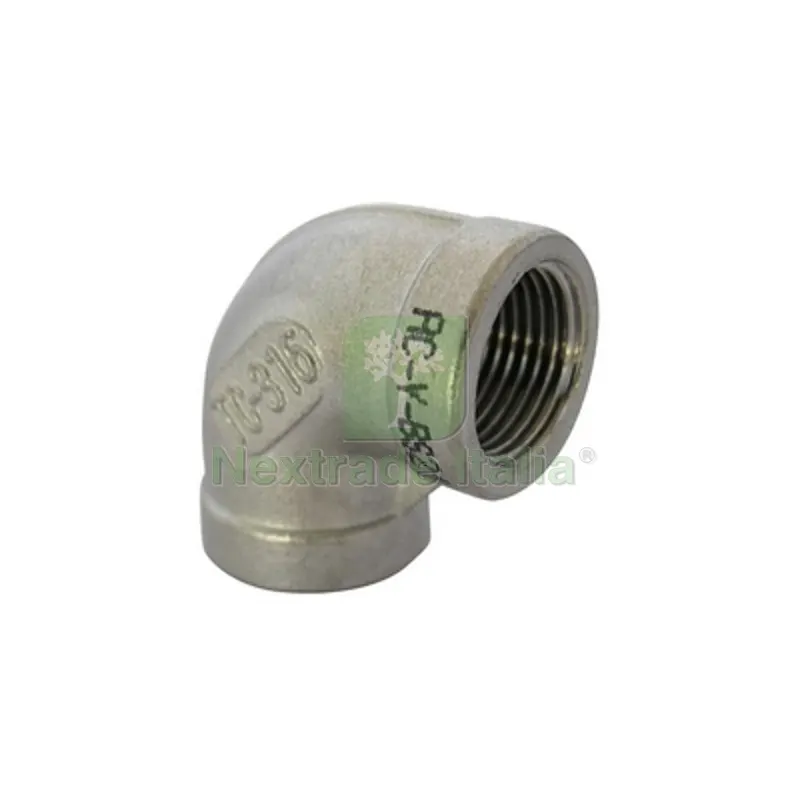 GOMITO A 90° FF ACCIAIO INOX 1" — Irrigazione — rif. FERX.DIA342-A090-06 GOMITO A 90° FF ACCIAIO INOX 1" — Irrigazione — rif. FERX.DIA342-A090-06