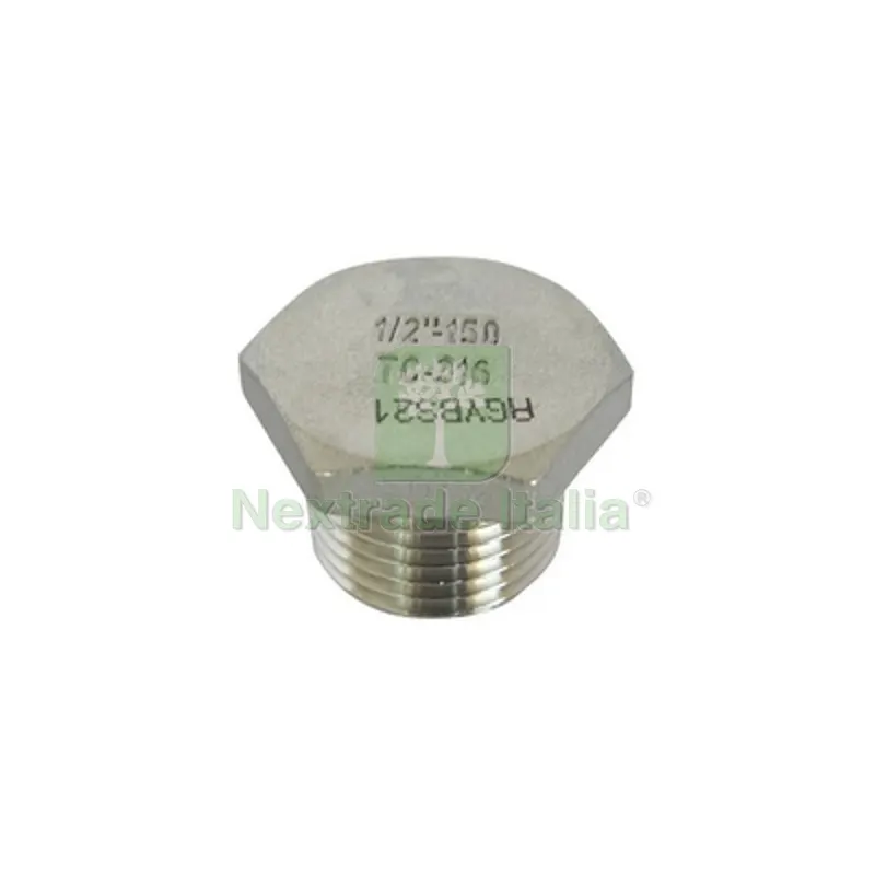 TAPPO MASCHIO ACCIAIO INOX 1" — Scarichi e sifoni — rif. FERX.DIA342-A290-06 TAPPO MASCHIO ACCIAIO INOX 1" — Scarichi e sifoni — rif. FERX.DIA342-A290-06