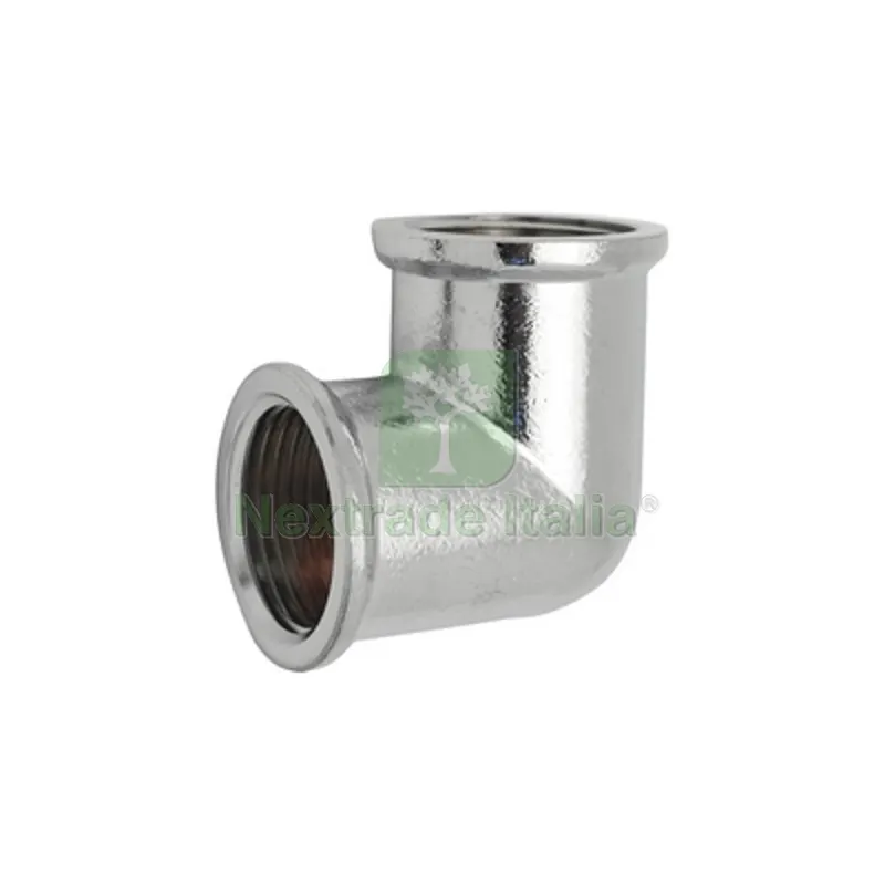 10PZ GOMITO FF IN OTTONE CROMO IBP 1" — Tubi e raccordi — rif. FERX.DIA343-B8090-06