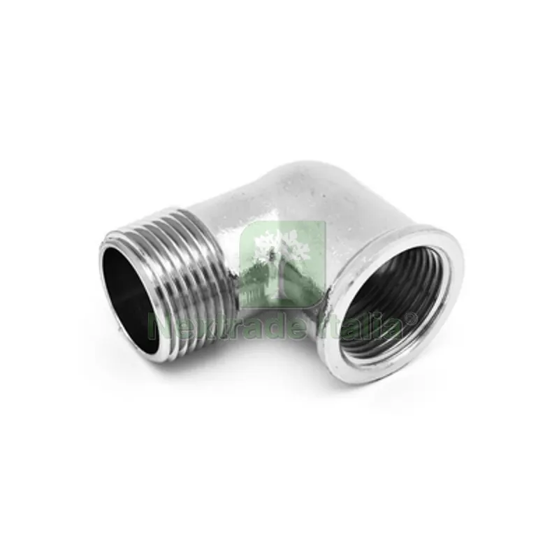 10PZ GOMITO MF IN OTTONE CROMO IBP 1" — Tubi e raccordi — rif. FERX.DIA343-B8092-06 10PZ GOMITO MF IN OTTONE CROMO IBP 1" — Tubi e raccordi — rif. FERX.DIA343-B8092-06