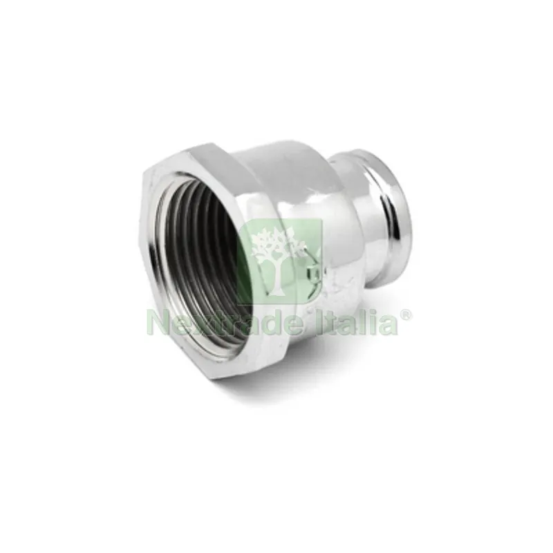 10PZ MANICOTTO RIDOTTO DIRITTO FF IN OTTONE CROMO IBP 1" X 3/4" — Tubi e raccordi — rif. FERX.DIA343-B8240-0605 10PZ MANICOTTO RIDOTTO DIRITTO FF IN OTTONE CROMO IBP 1" X 3/4" — Tubi e raccordi — rif. FERX.DIA343-B8240-0605