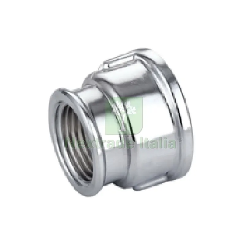 10PZ MANICOTTO RIDOTTO FF IN OTTONE CROMO IBP 3/4" x 1/2" — Tubi e raccordi — rif. FERX.DIA343-BM8240-0504