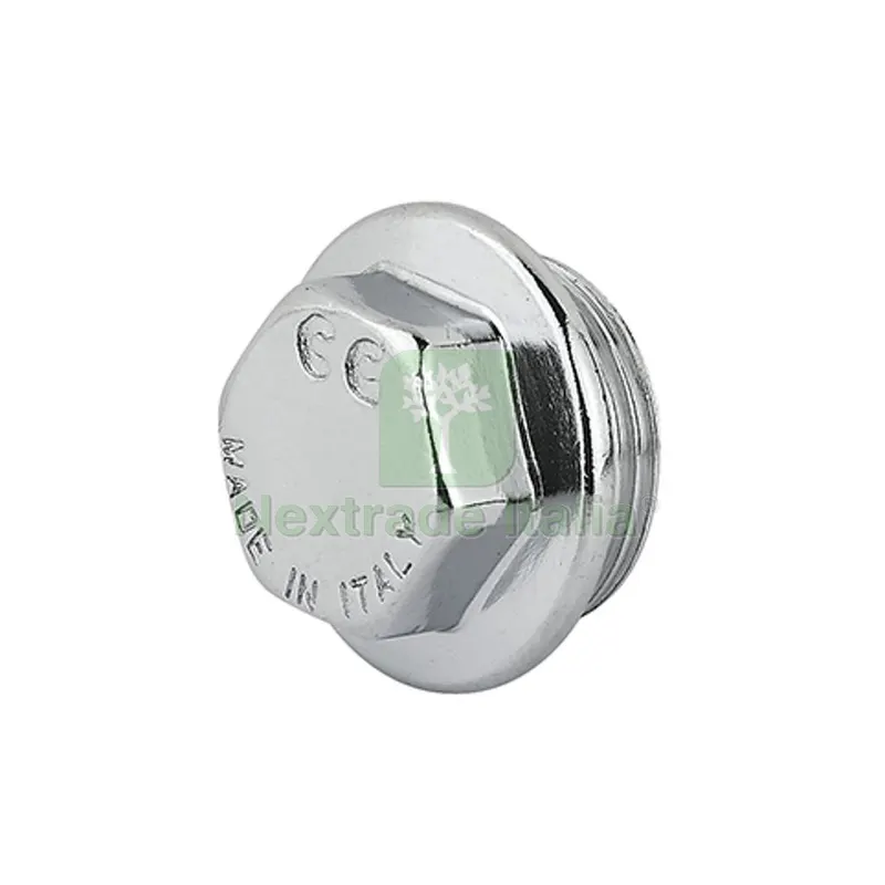 10PZ TAPPO MASCHIO OTTONE CROMO 1/2 — Scarichi e sifoni — rif. FERX.DIA343-C001-04 10PZ TAPPO MASCHIO OTTONE CROMO 1/2 — Scarichi e sifoni — rif. FERX.DIA343-C001-04