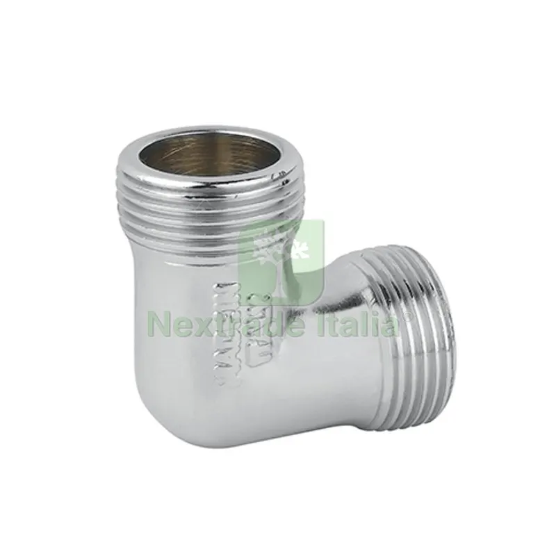 10PZ GOMITO MM OTTONE CROMO 1/2 — Tubi e raccordi — rif. FERX.DIA343-C017-04