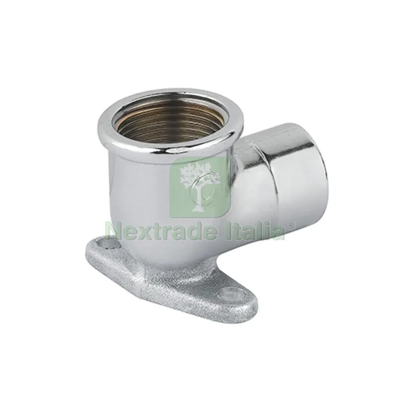 10PZ GOMITO FF CON FLANGIA OTTONE CROMO 1/2 — Tubi e raccordi — rif. FERX.DIA343-C082-04 10PZ GOMITO FF CON FLANGIA OTTONE CROMO 1/2 — Tubi e raccordi — rif. FERX.DIA343-C082-04