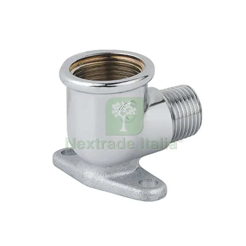 10PZ GOMITO MF CON FLANGIA OTTONE CROMO 1/2 — Tubi e raccordi — rif. FERX.DIA343-C083-04 10PZ GOMITO MF CON FLANGIA OTTONE CROMO 1/2 — Tubi e raccordi — rif. FERX.DIA343-C083-04