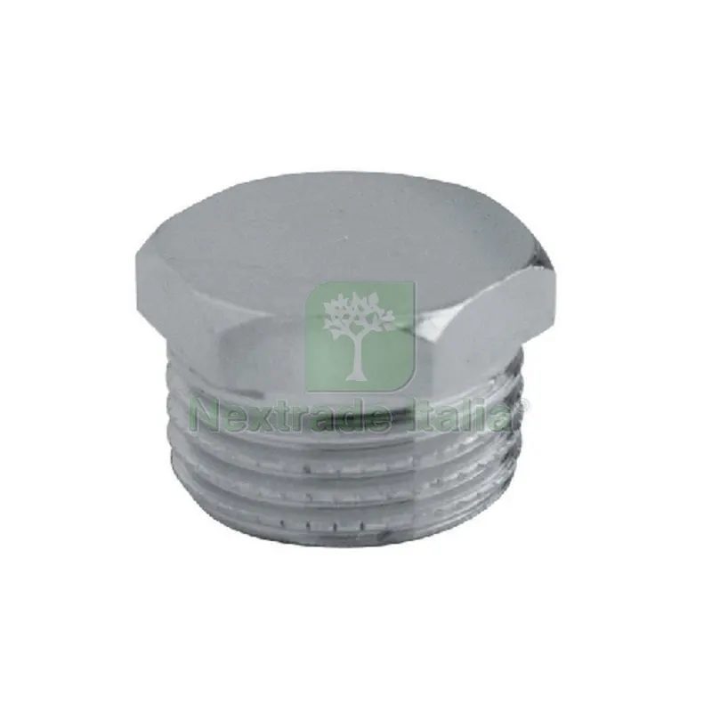 TAPPO MASCHIO ESAGONALE OTTONE CROMATO 1/8 — Scarichi e sifoni — rif. FERX.DIA343-R5803-01