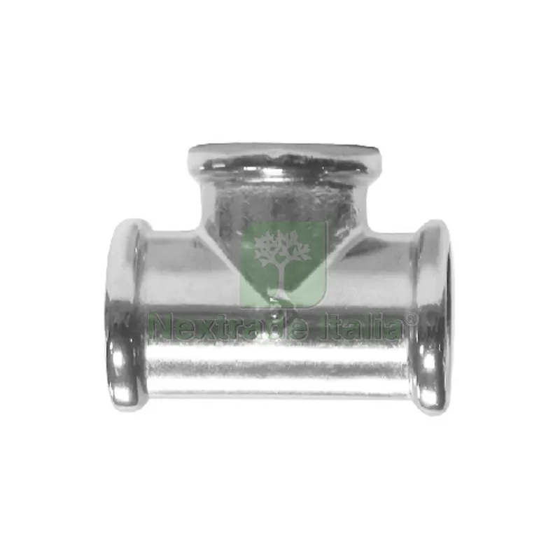 MANICOTTO TEE FFF OTTONE CROMATO 1/8 — Tubi e raccordi — rif. FERX.DIA343-R6500-01 MANICOTTO TEE FFF OTTONE CROMATO 1/8 — Tubi e raccordi — rif. FERX.DIA343-R6500-01