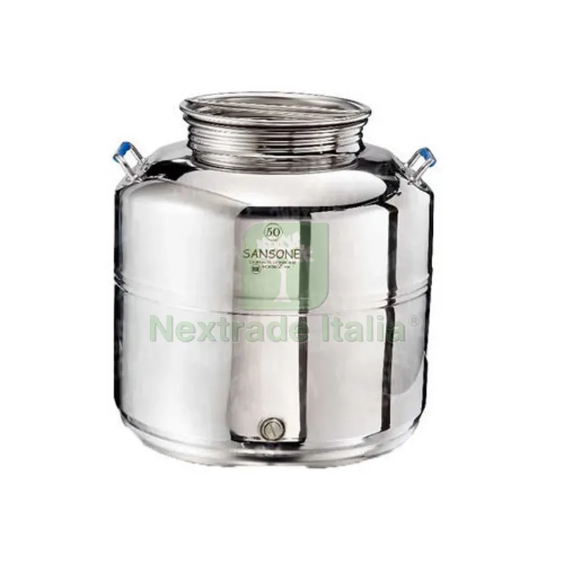 Contenitore Acciaio Inox per USO Alimenti Sansone lt. 50 — Casalinghi e organizzazione — rif. FERX.DIA349-F1537-50