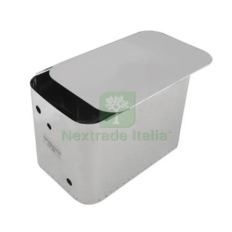 VASO DI ESPANSIONE APERTO IN ACCIAIO INOX lt. 30 — Vasi e fioriere — rif. FERX.DIA350-7502-30