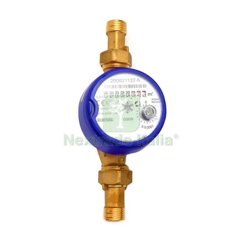 Contatore per Acqua Fredda T50 Quadrante Asciutto Diam. 20 - 3/4" L.130 — Scarichi e sifoni — rif. FERX.DIA352-9012-05 Contatore per Acqua Fredda T50 Quadrante Asciutto Diam. 20 - 3/4" L.130 — Scarichi e sifoni — rif. FERX.DIA352-9012-05