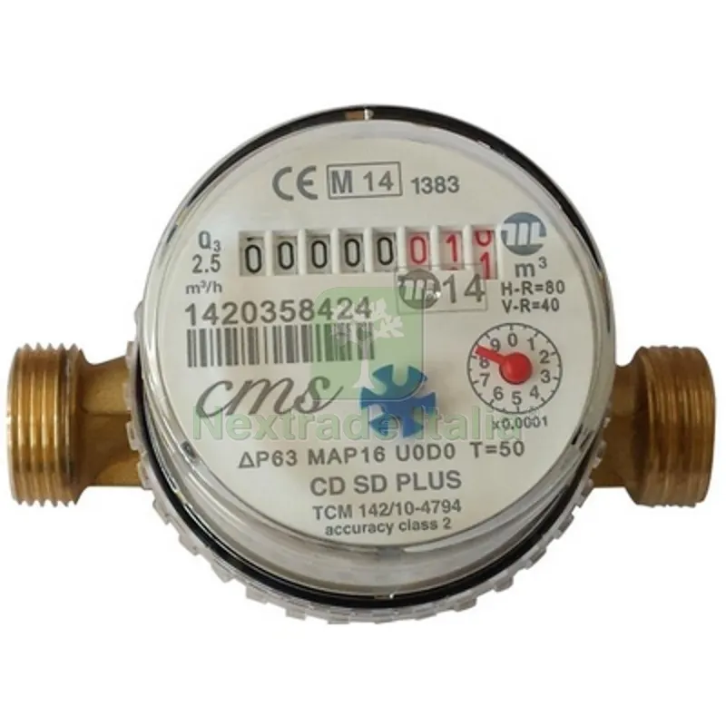 CONTATORE PER ACQUA CALDA SUPER DRY ASCIUTTO CMS 1/2" — Trattamento e depurazione acqua — rif. FERX.DIA352-915-04 CONTATORE PER ACQUA CALDA SUPER DRY ASCIUTTO CMS 1/2" — Trattamento e depurazione acqua — rif. FERX.DIA352-915-04