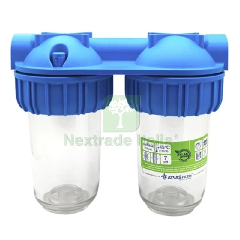 FILTRO DUPLEX PLUS SX-TS 3P MODELLO JUNIOR 1" BFO - A241 x B275 x C130 — Protezioni corpo — rif. FERX.DIA353-0022-06