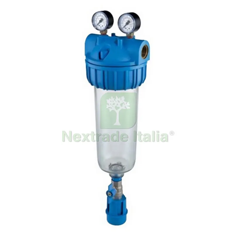 FILTRO SENIOR PLUS SM 3P BX CON SCARICO E RUBINETTO 1" BFO - A510 x B145 x C130 — Rubinetti e valvole — rif. FERX.DIA353-0033-1006