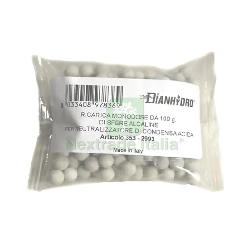 RICARICA MONODOSE PER NEUTRALIZZATORE DI CONDENSA ACIDA 100 gr — Protezione piante e sementi — rif. FERX.DIA353-2993 RICARICA MONODOSE PER NEUTRALIZZATORE DI CONDENSA ACIDA 100 gr — Protezione piante e sementi — rif. FERX.DIA353-2993