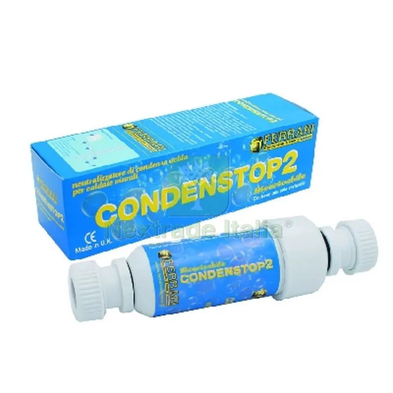 NEUTRALIZZATORE DI CONDENSA ACIDA Attacchi a string. D. 20 mm — Protezioni corpo — rif. FERX.DIA353-404 NEUTRALIZZATORE DI CONDENSA ACIDA Attacchi a string. D. 20 mm — Protezioni corpo — rif. FERX.DIA353-404