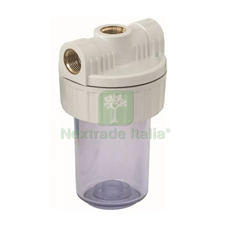 FILTRO IN PLASTICA PER ACQUA 3 VIE 5" - Att. 1/2"F 3p. 3vie — Protezioni corpo — rif. FERX.DIA353-E243-0504