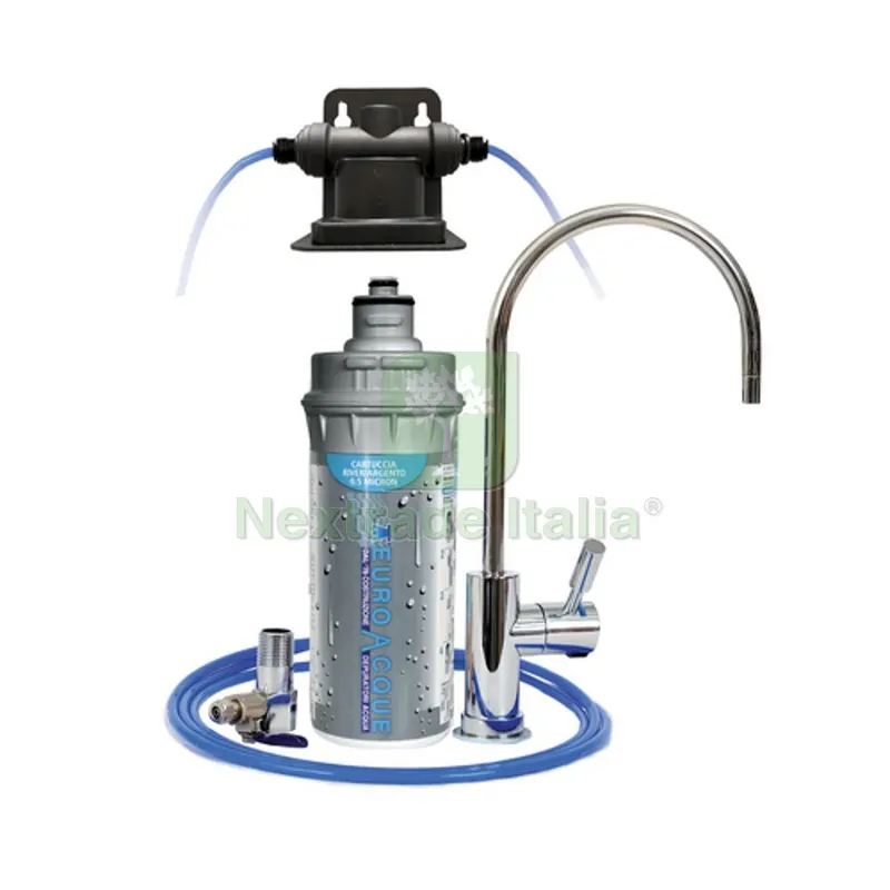 KIT FILTRO E RUBINETTO A LED RIVER ARGENTO PRO Autonomia max 11000 Lt — Rubinetti e valvole — rif. FERX.DIA353-E290