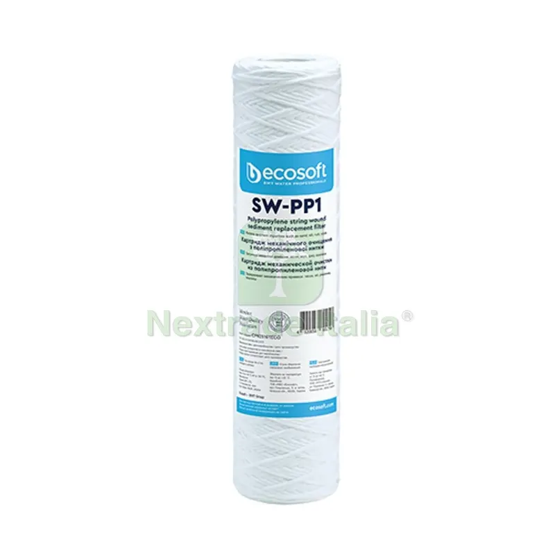 CARTUCCIA FILTRANTE SW-PP 2,5" ECOSOFT H. 10" Micron 10 — Adesivi e sigillanti — rif. FERX.DIA353-T210-1010 CARTUCCIA FILTRANTE SW-PP 2,5" ECOSOFT H. 10" Micron 10 — Adesivi e sigillanti — rif. FERX.DIA353-T210-1010