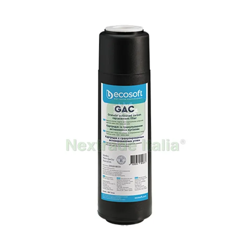 CARTUCCIA FILTRANTE GAC 2,5" ECOSOFT H. 10" — Adesivi e sigillanti — rif. FERX.DIA353-T220-10 CARTUCCIA FILTRANTE GAC 2,5" ECOSOFT H. 10" — Adesivi e sigillanti — rif. FERX.DIA353-T220-10