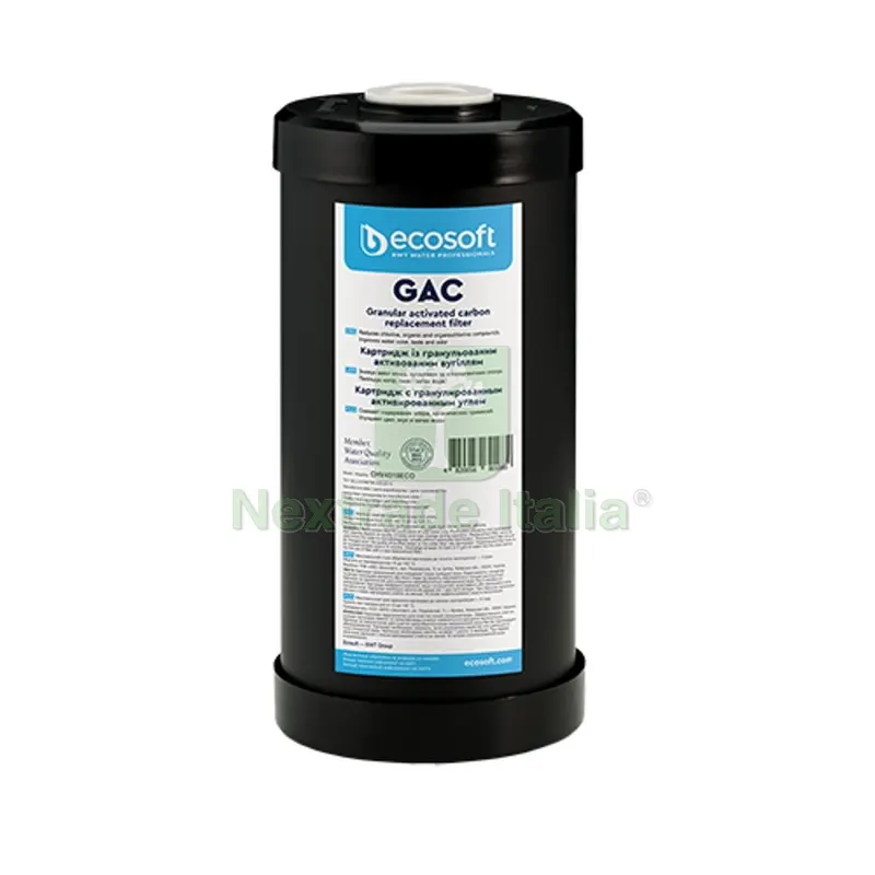 CARTUCCIA FILTRANTE GAC 4,5" ECOSOFT H. 10" — Adesivi e sigillanti — rif. FERX.DIA353-T221-10 CARTUCCIA FILTRANTE GAC 4,5" ECOSOFT H. 10" — Adesivi e sigillanti — rif. FERX.DIA353-T221-10