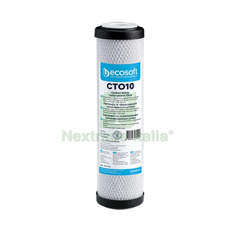 CARTUCCIA FILTRANTE CTO 2,5" ECOSOFT H. 10" — Adesivi e sigillanti — rif. FERX.DIA353-T230-10 CARTUCCIA FILTRANTE CTO 2,5" ECOSOFT H. 10" — Adesivi e sigillanti — rif. FERX.DIA353-T230-10