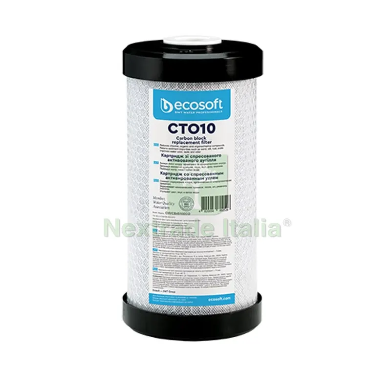 CARTUCCIA FILTRANTE CTO 4,5" ECOSOFT H. 10" — Adesivi e sigillanti — rif. FERX.DIA353-T231-10