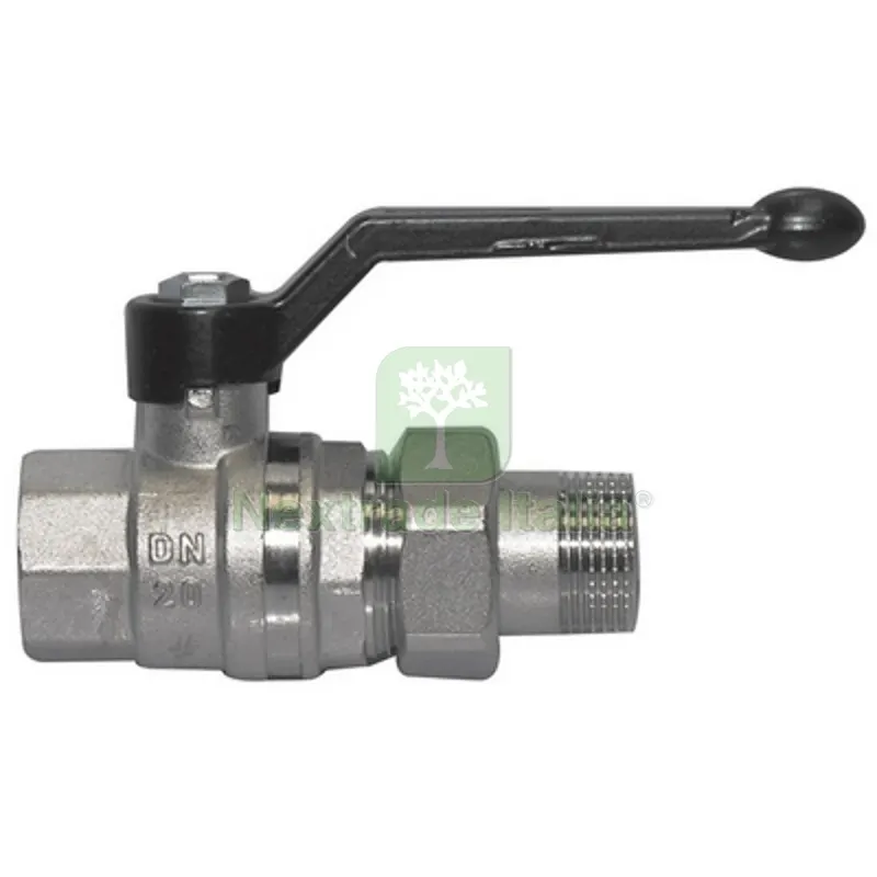 VALVOLA A SFERA PER COLLETTORE MF CON BOCCHETTONE E LEVA 1"1/2 - Marchio "Effebi" — Tubi e raccordi — rif. FERX.DIA354-1011-08 VALVOLA A SFERA PER COLLETTORE MF CON BOCCHETTONE E LEVA 1"1/2 - Marchio "Effebi" — Tubi e raccordi — rif. FERX.DIA354-1011-08