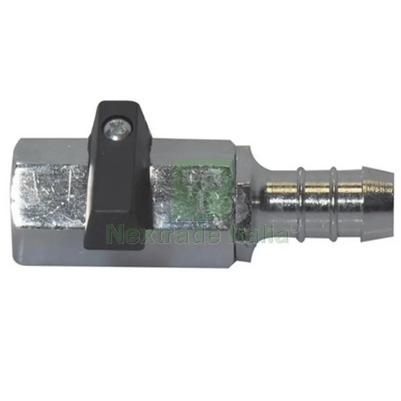 VALVOLA MINISFERA FEMM. CON PORTAGOMMA E LEVA 3/8 — Tubi e raccordi — rif. FERX.DIA354-1071-03