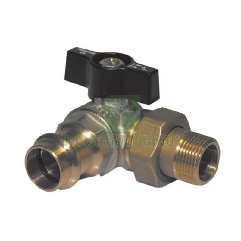 VALVOLA A SFERA ATTACCO A PRESSARE/COLLETTORE DX 3/4 x 22 PN 40 — Tubi e raccordi — rif. FERX.DIA354-1081-0522