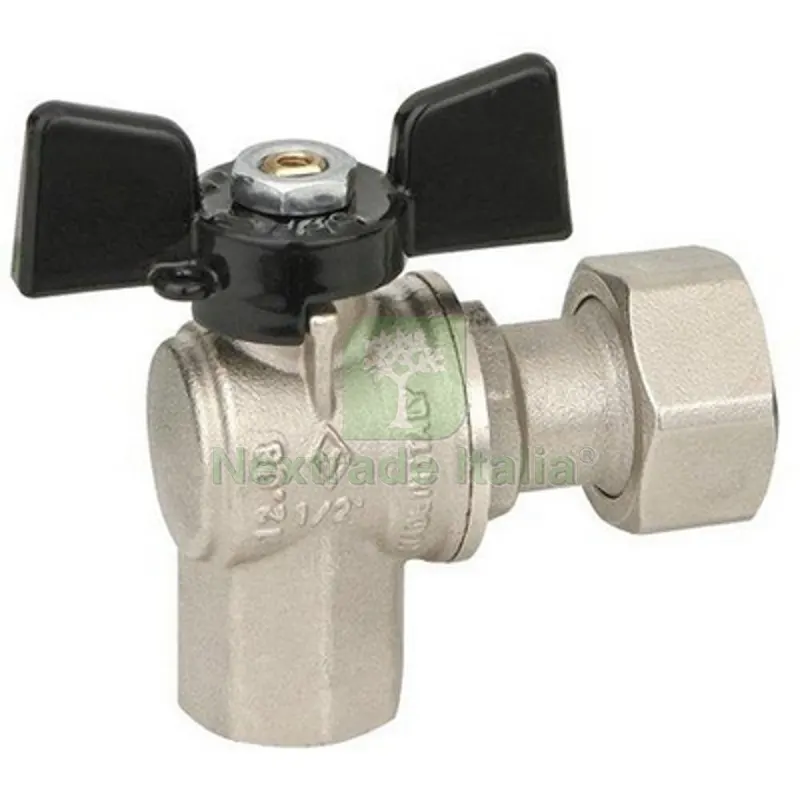 VALVOLA A SFERA AD ANGOLO A PASSAGGIO TOTALE FF DADO MOBILE 1/2"x3/4" DN 15 PN 40 — Rubinetti e valvole — rif. FERX.DIA354-1085-0405 VALVOLA A SFERA AD ANGOLO A PASSAGGIO TOTALE FF DADO MOBILE 1/2"x3/4" DN 15 PN 40 — Rubinetti e valvole — rif. FERX.DIA354-1085-0405