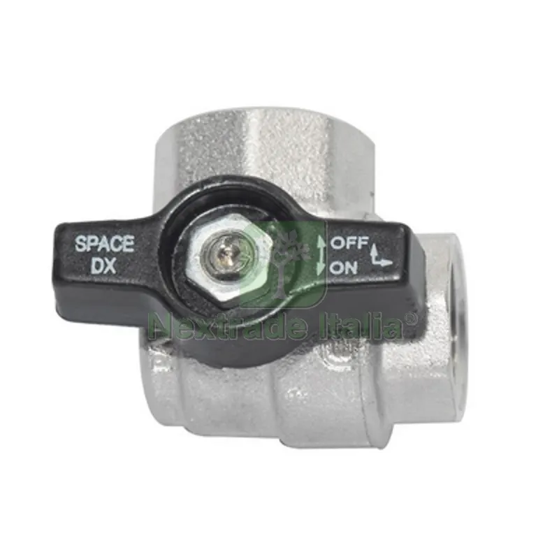 VALVOLA A SFERA ANGOLO FF C/FARFALLA NERA 1" DN 25 — Rubinetti e valvole — rif. FERX.DIA354-1091-06 VALVOLA A SFERA ANGOLO FF C/FARFALLA NERA 1" DN 25 — Rubinetti e valvole — rif. FERX.DIA354-1091-06