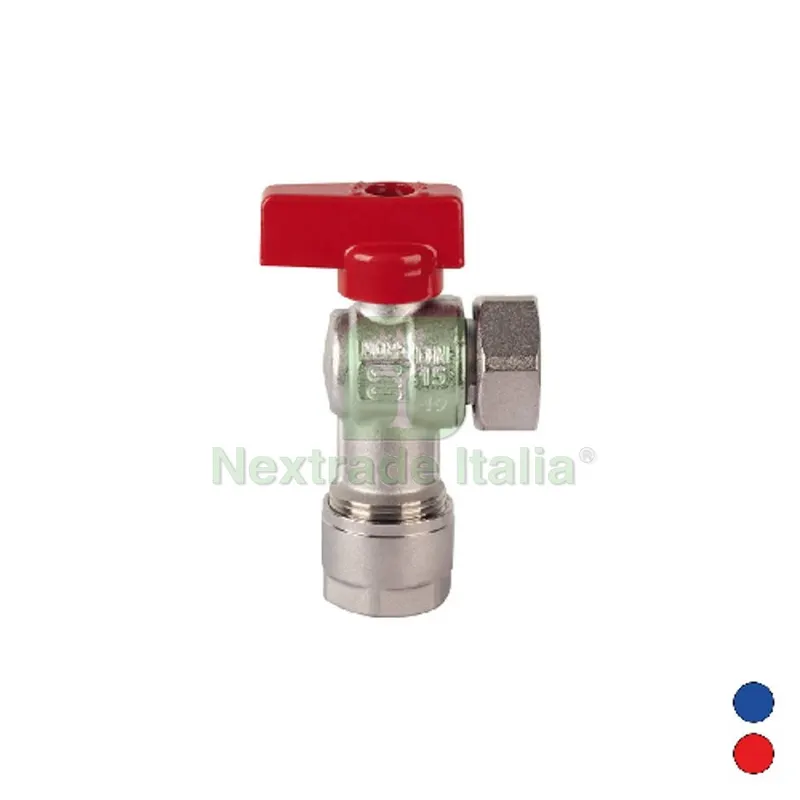 VALVOLA A SQUADRA CON KIT PER MULTISTRATO 3/4" x 20 Leva Blu — Raccordi a pressare e multistrato — rif. FERX.DIA354-1095-0520B VALVOLA A SQUADRA CON KIT PER MULTISTRATO 3/4" x 20 Leva Blu — Raccordi a pressare e multistrato — rif. FERX.DIA354-1095-0520B