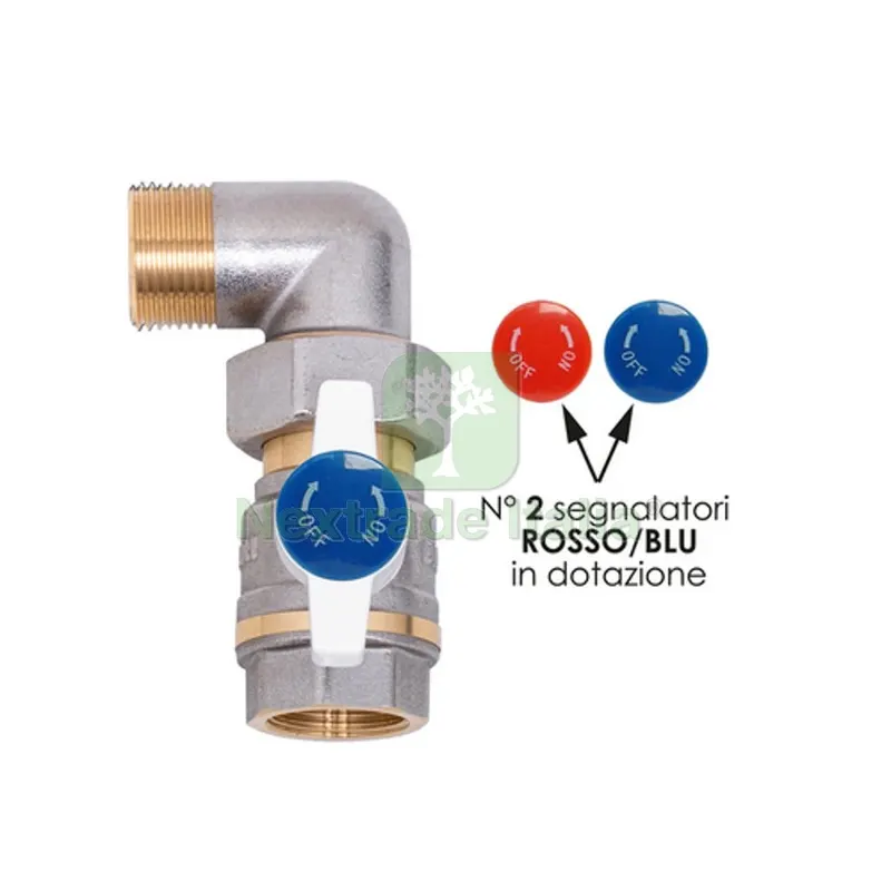 VALVOLA A SQUADRA PER COLLETTORI MF 3/4" MF — Rubinetti e valvole — rif. FERX.DIA354-1097-05 VALVOLA A SQUADRA PER COLLETTORI MF 3/4" MF — Rubinetti e valvole — rif. FERX.DIA354-1097-05